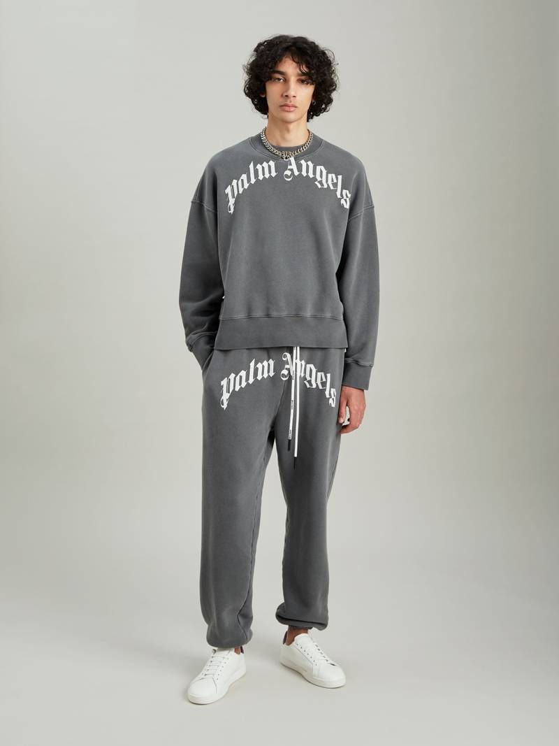 Palm Angels CURVED LOGO SWEATSHIRT outlook