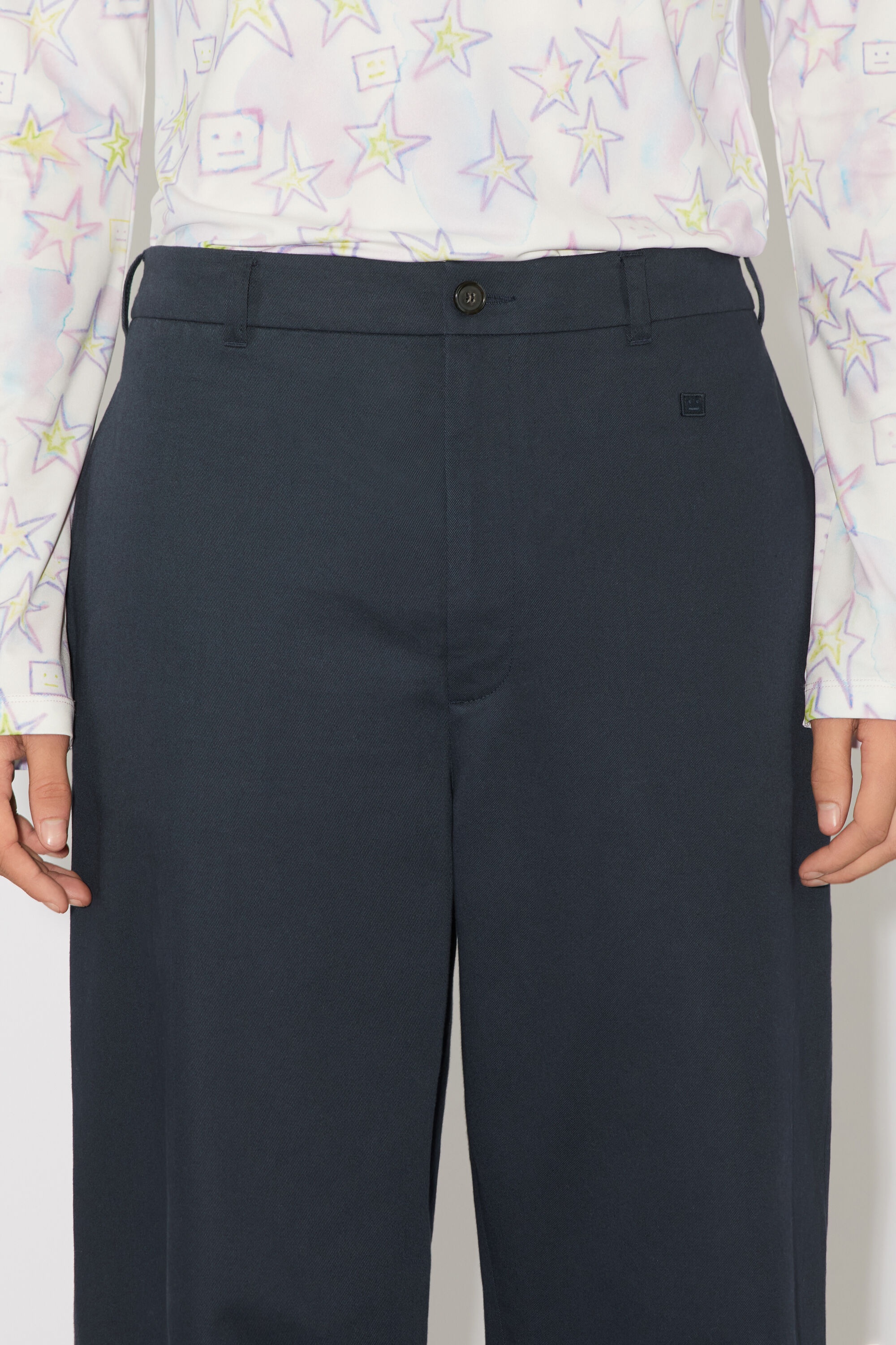 Twill chino trousers - Regular fit - Midnight blue - 5