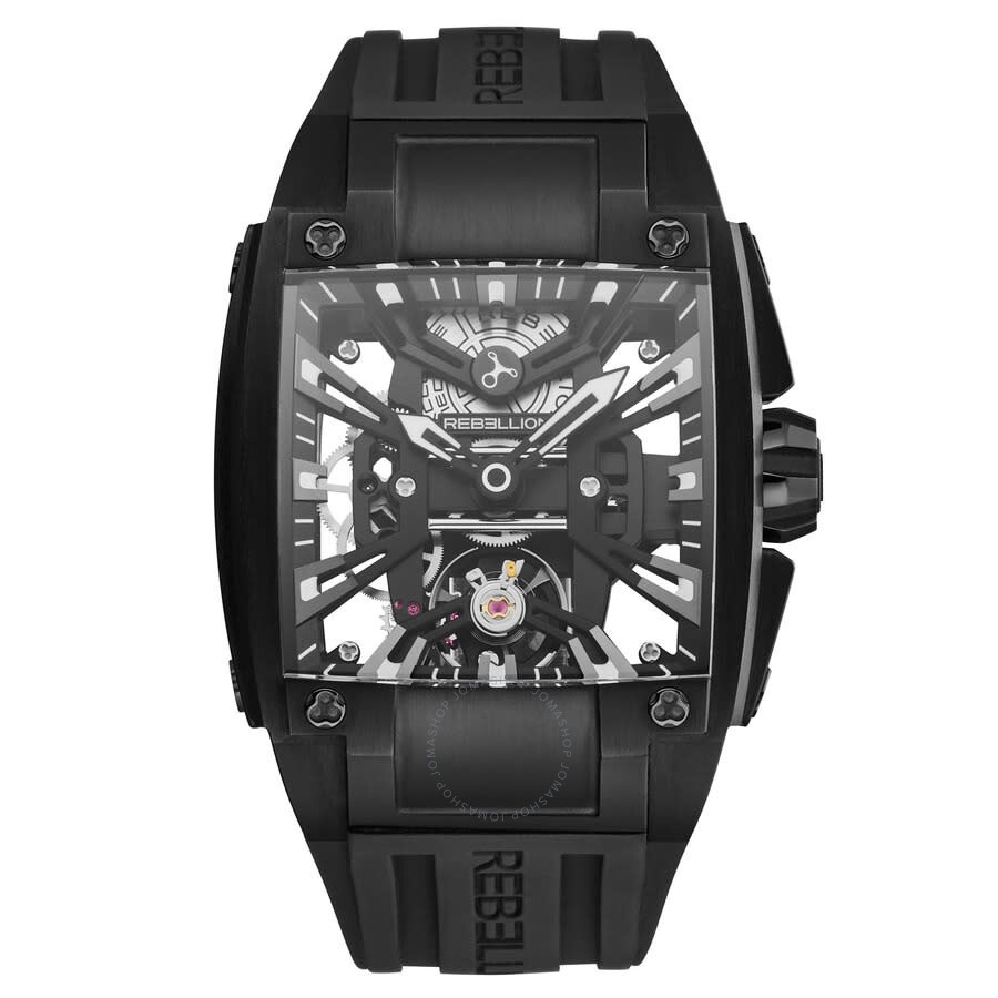 Rebellion - Rebellion Re-Volt Hand Wind Black Dial Men's Watch RB.REV.2H.TI.BK - 1