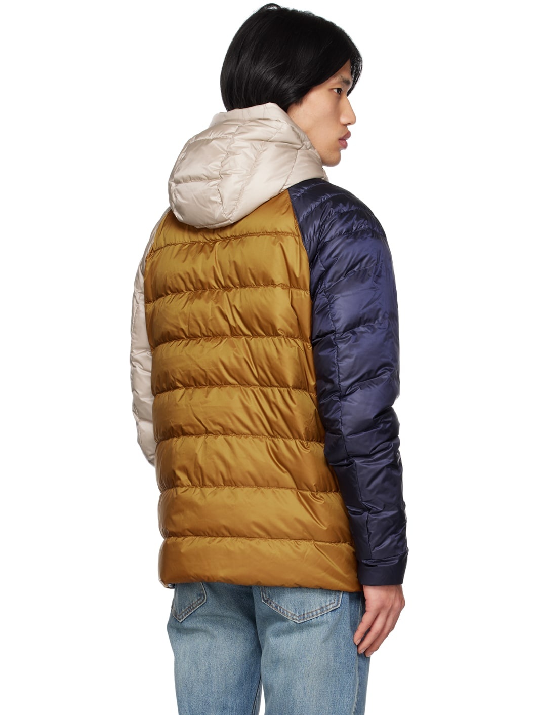 Blue & Tan Black Label Legacy Reversible Down Jacket - 3