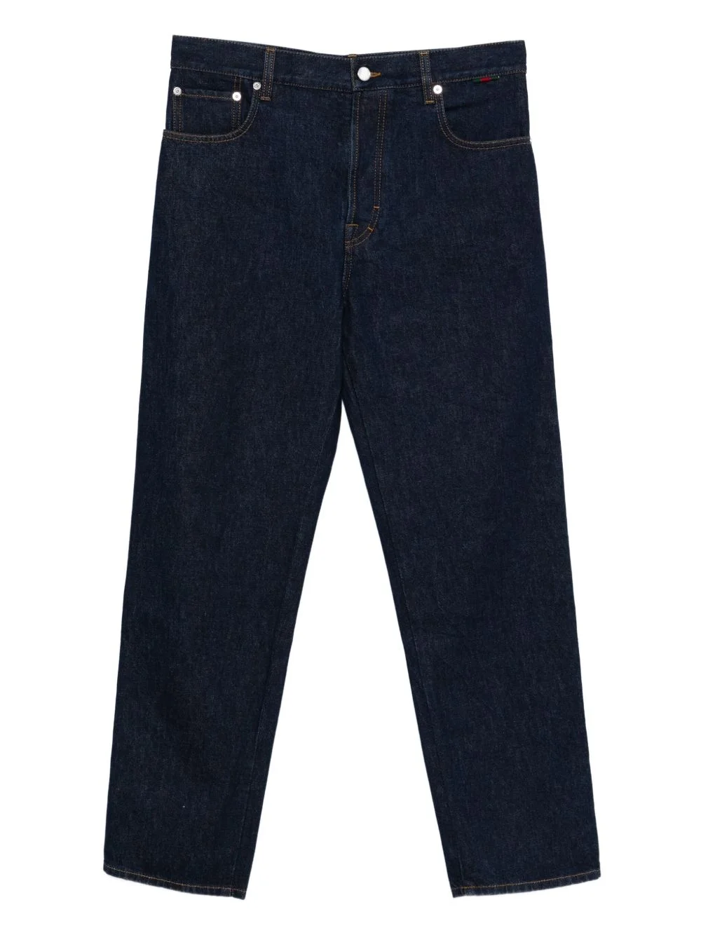 five-pocket design jeans - 1