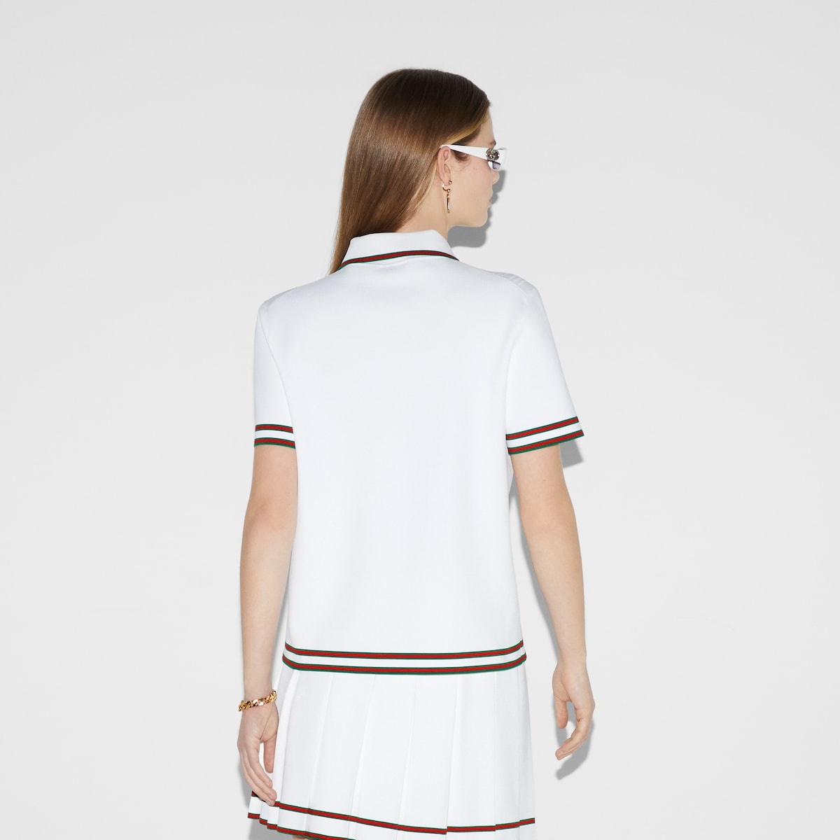 Stretch viscose polo top - 4