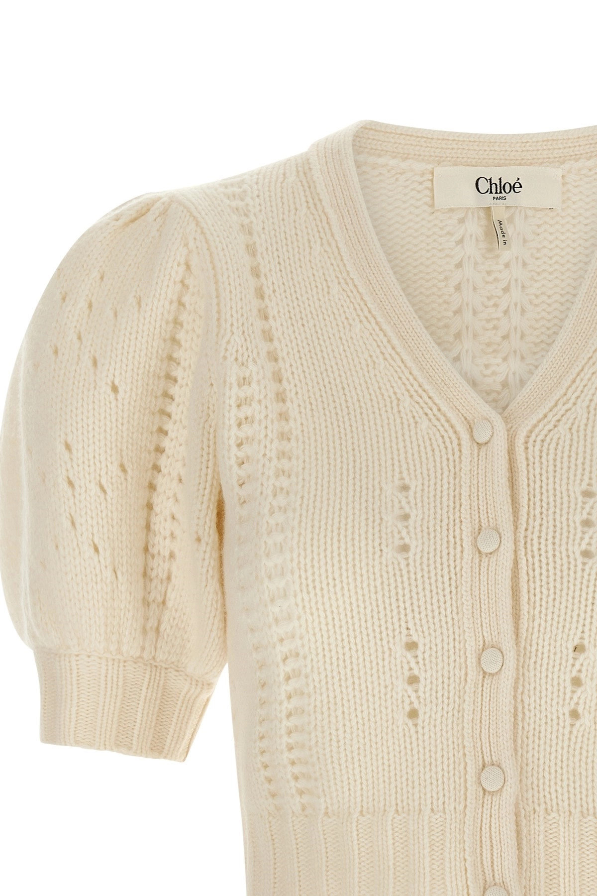 Jacquard logo cardigan - 4