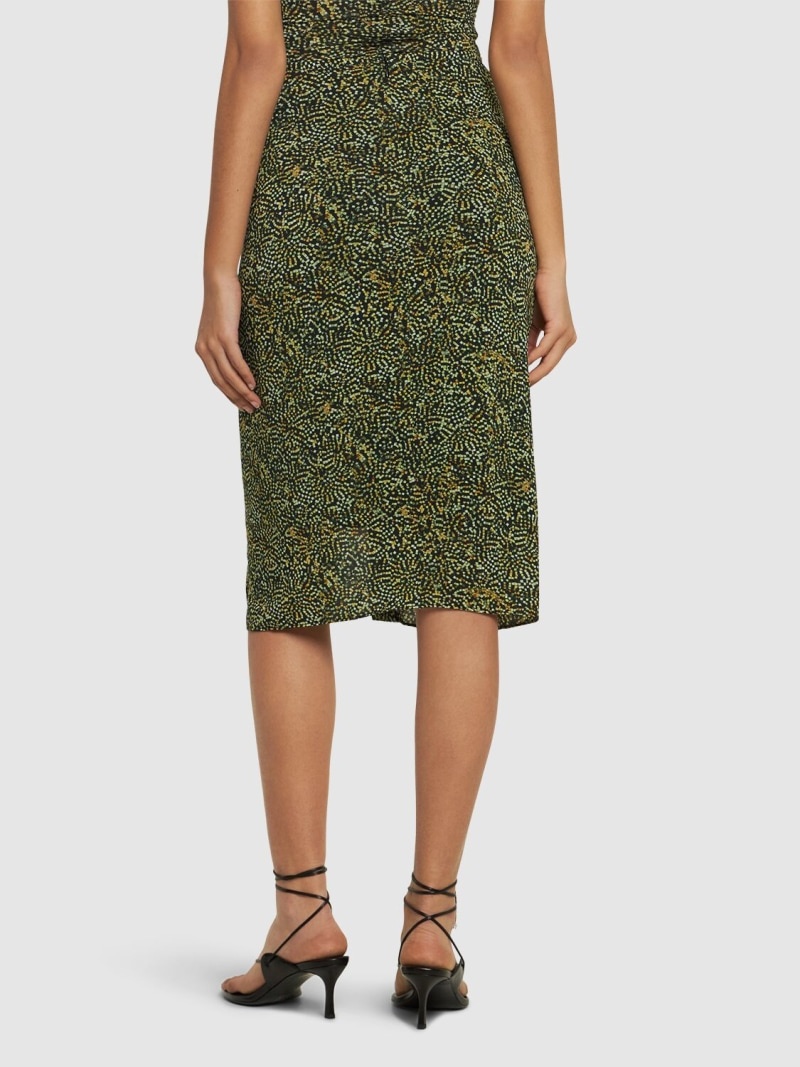 Joella printed viscose midi skirt - 3