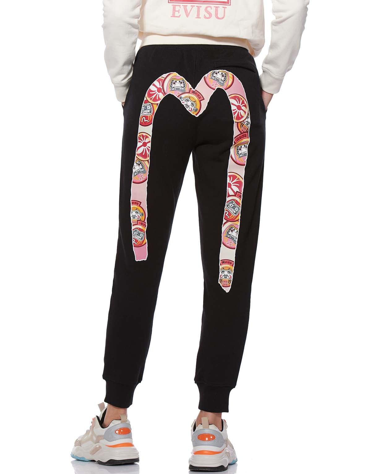 Daruma Daicock Print Sweatpants - 7