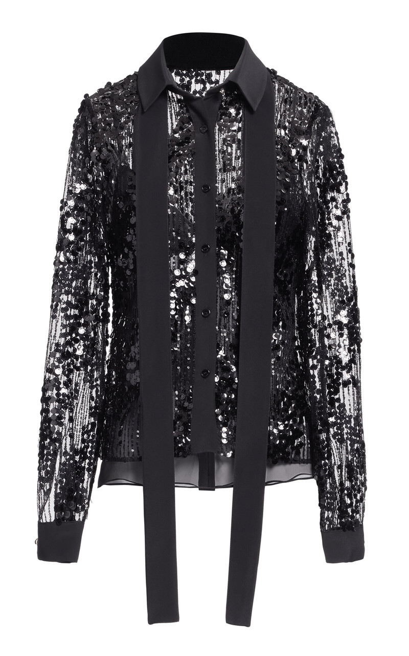 Sequined Shirt black 1
