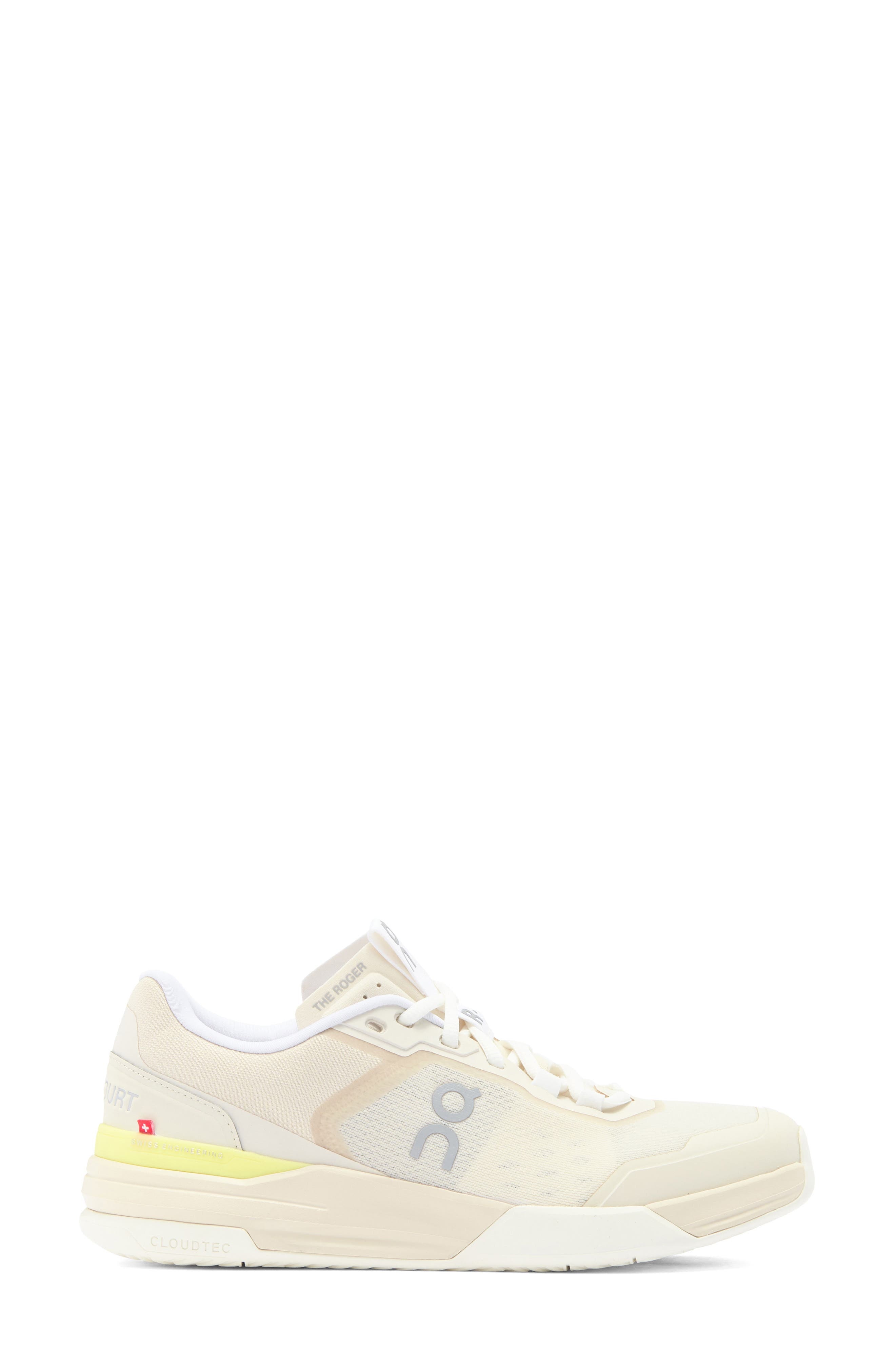 On THE ROGER Adv Pro Tennis Shoe in Cream/Limelight at Nordstrom - 3