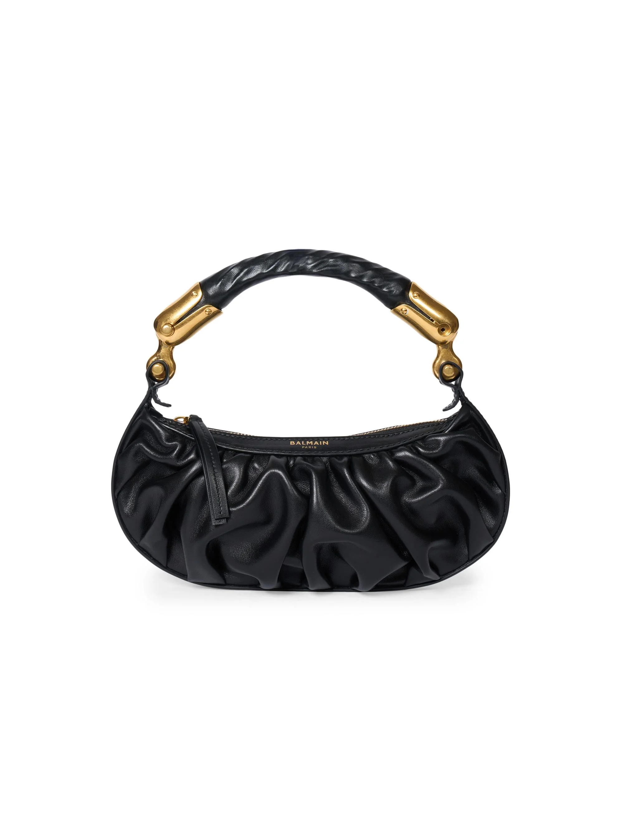 Women's Mini Ebene Leather Top Handle Bag - Noir - 1