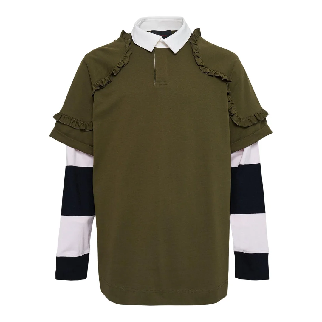 Layered Ruffle Rugby Shirt - 1