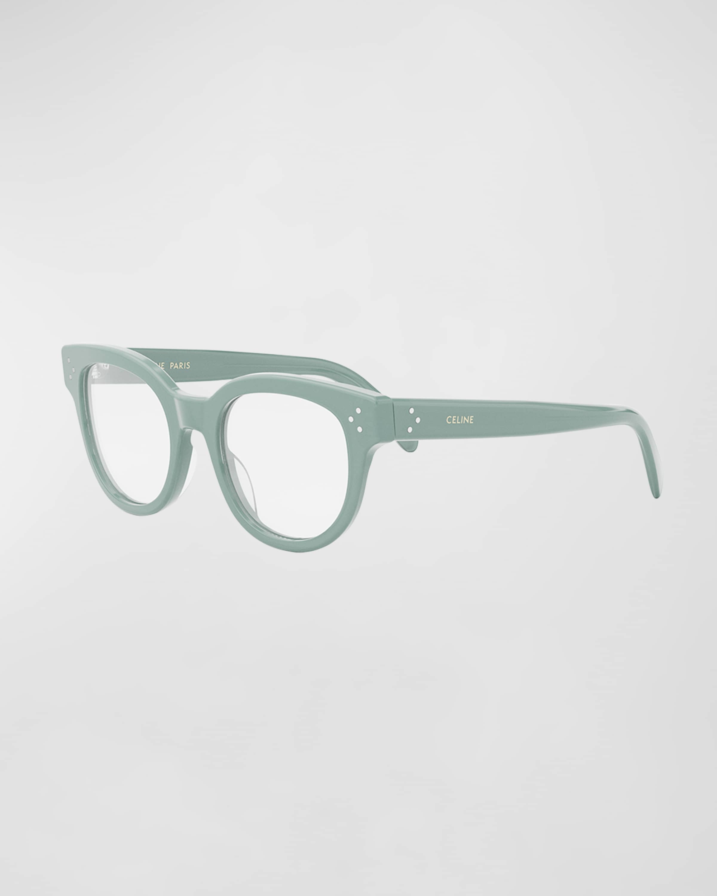 Bold 3 Dots Acetate Round Glasses - 1