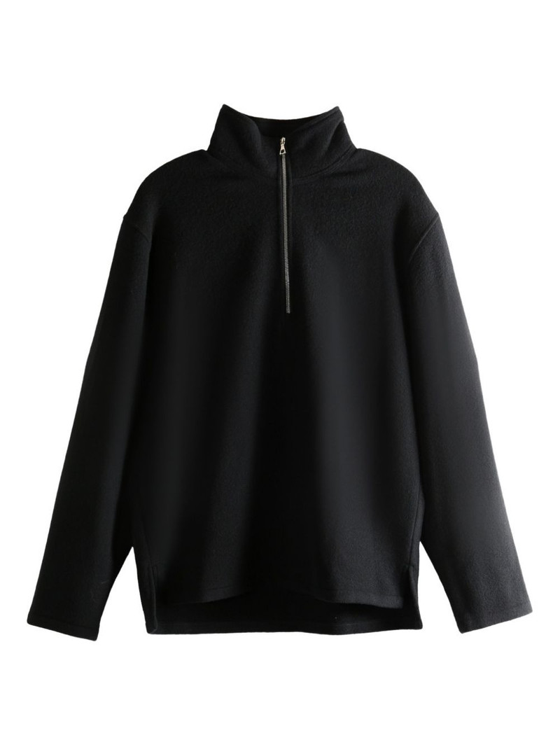 half-zip wool sweater 1