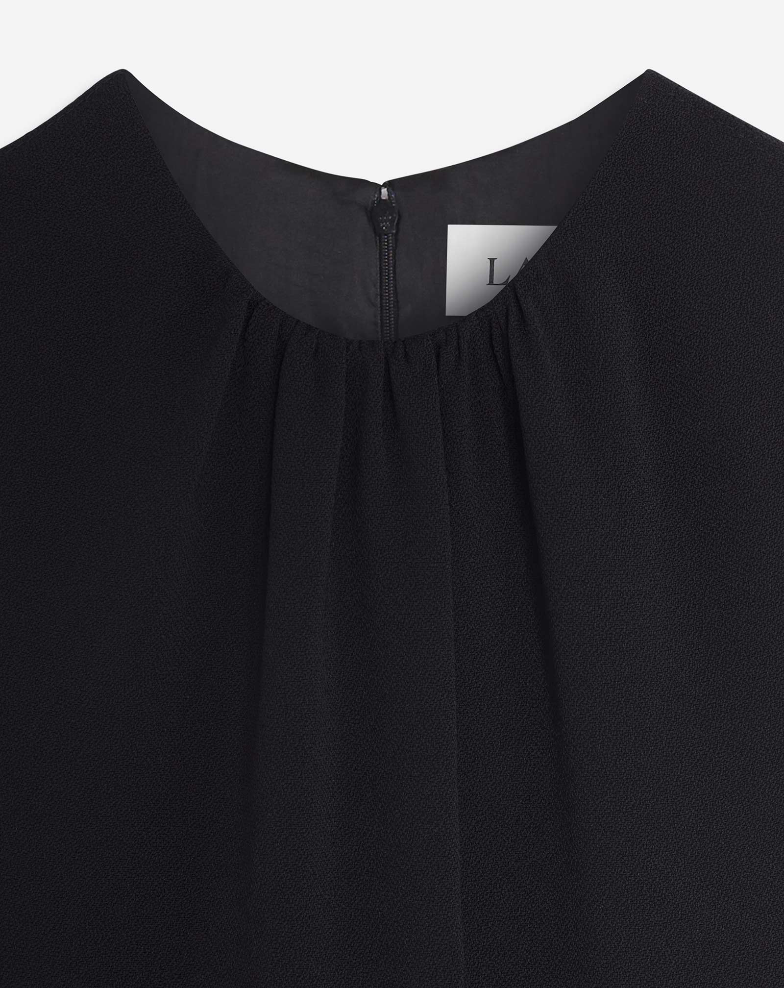 GATHERED NECK MINI DRESS - 3