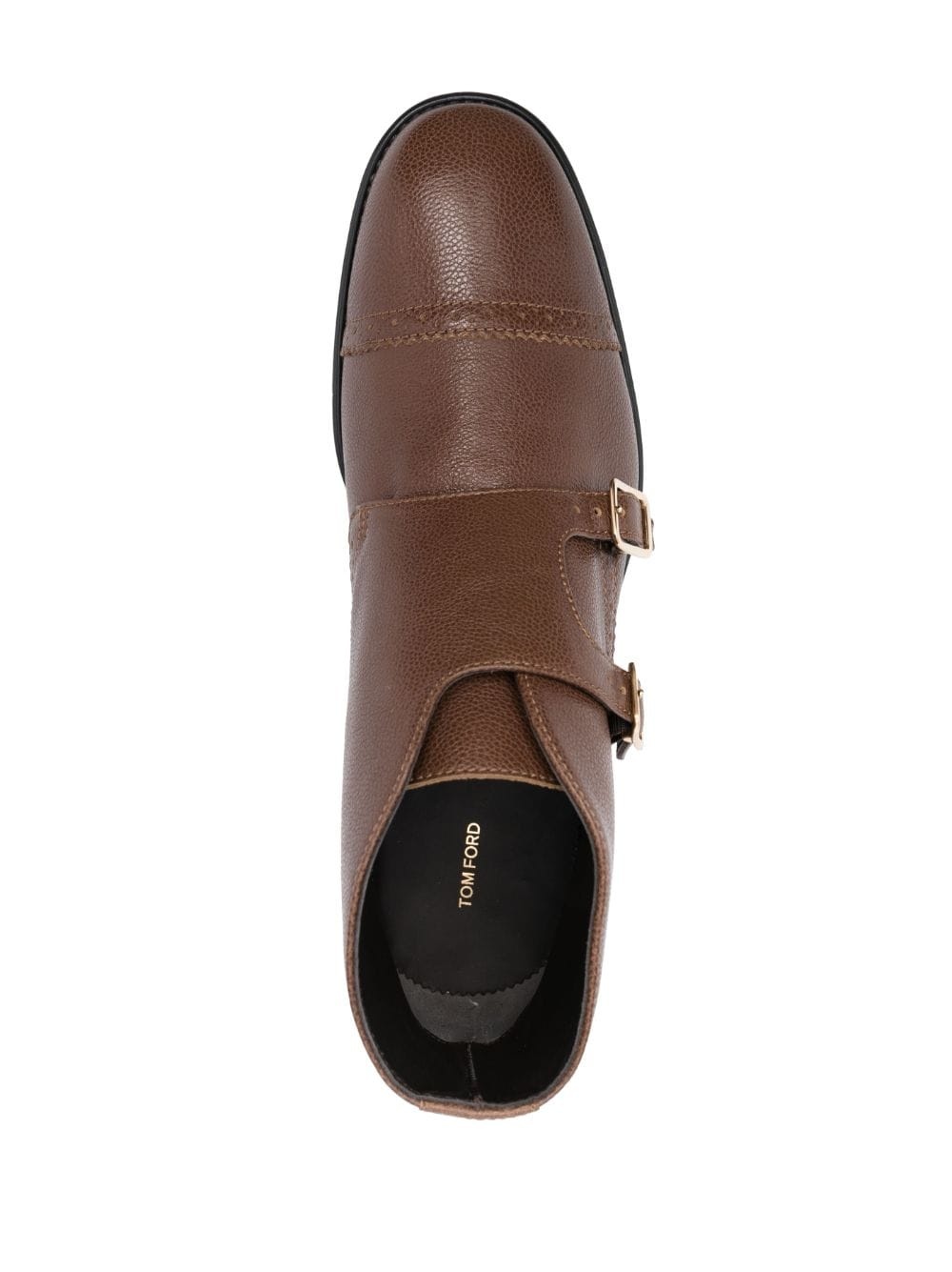 double-buckle monk shoes - 4