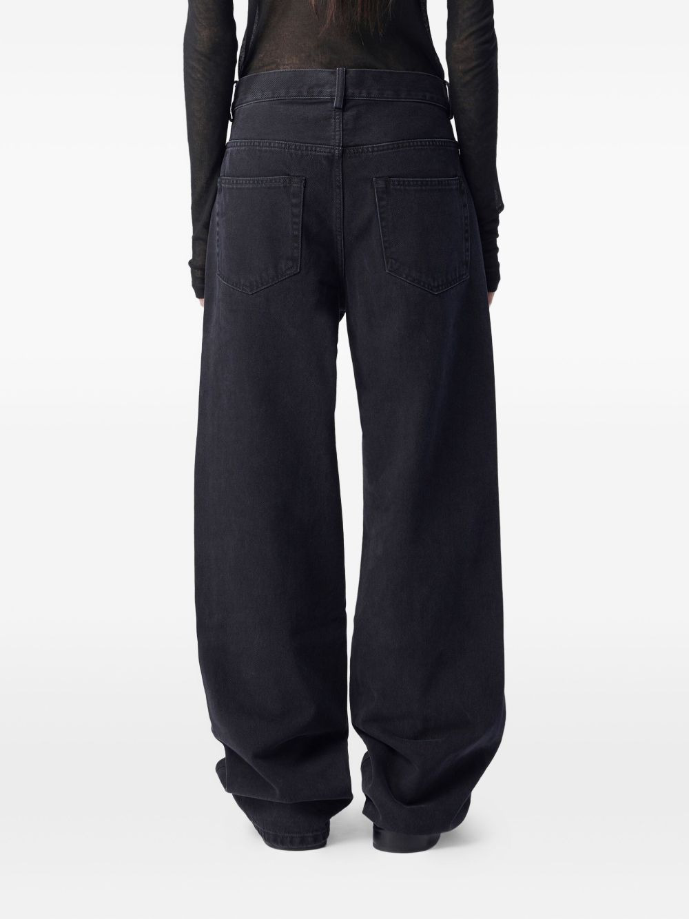 wide-leg high-rise jeans - 4