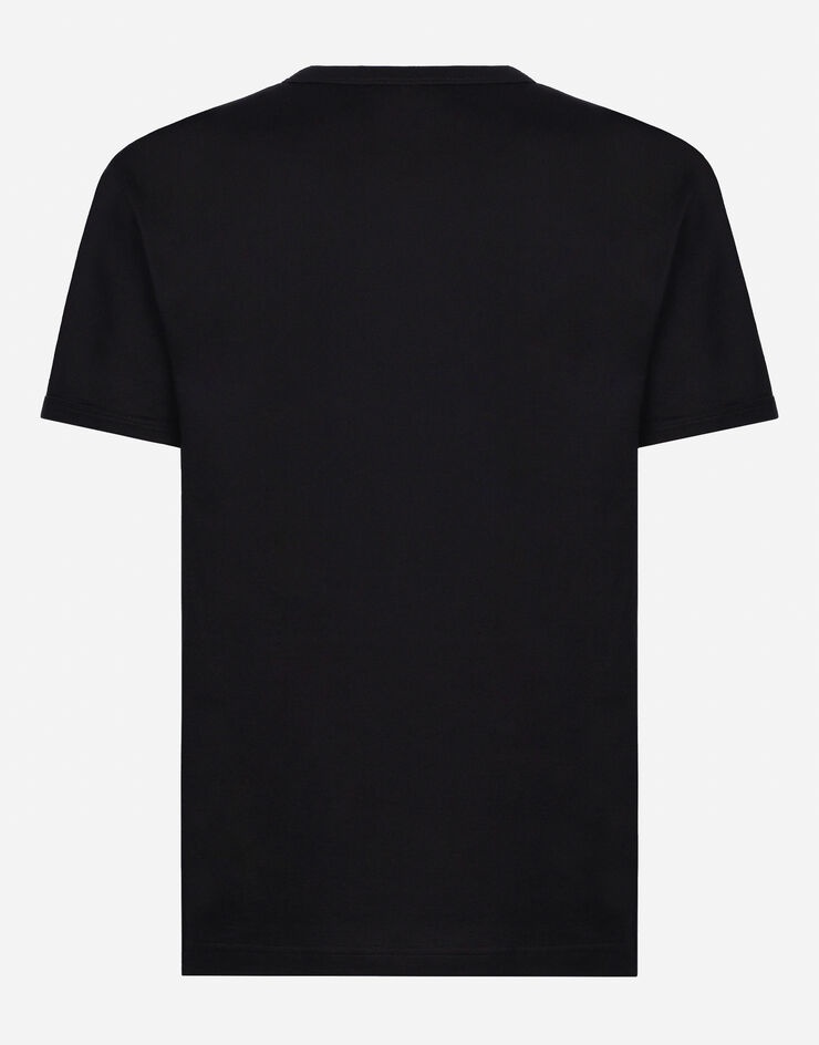 Cotton T-shirt with branded tag - 2