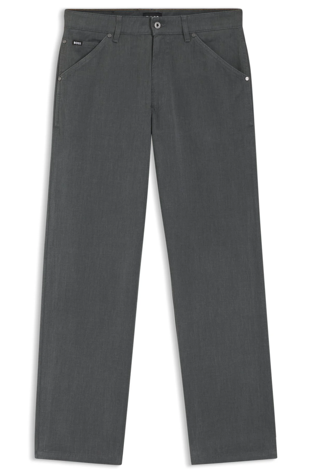 JEANS IN MELANGE COTTON DENIM - 1