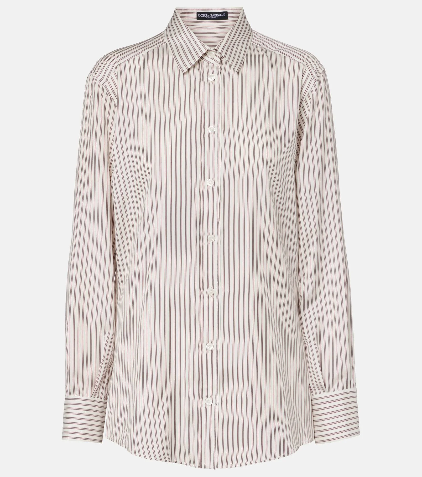 Striped silk shirt - 1