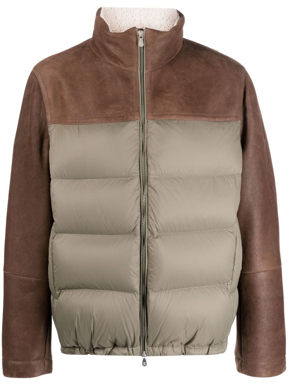 panelled padded jacket - 1