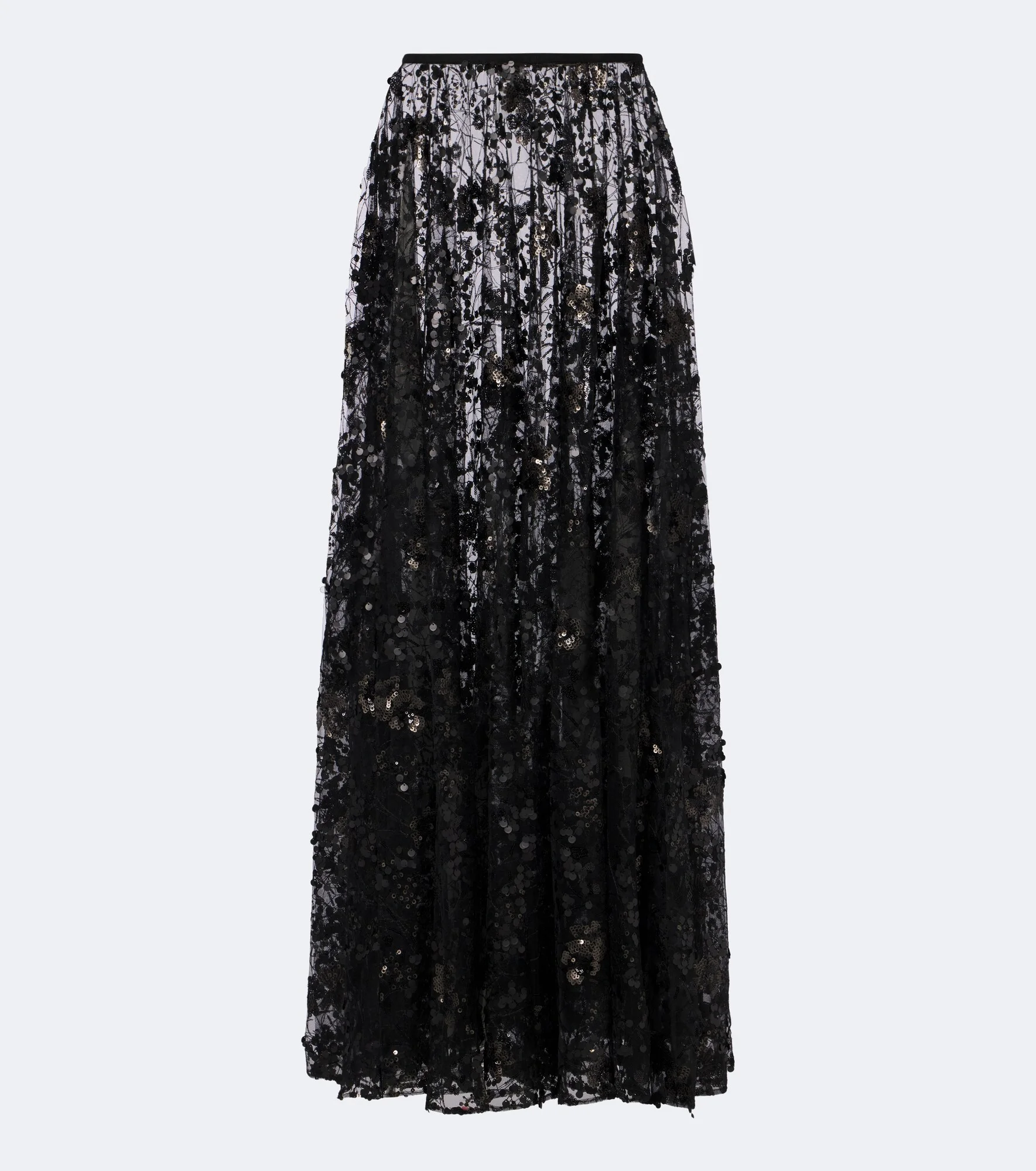 Sequined lace maxi skirt - 1