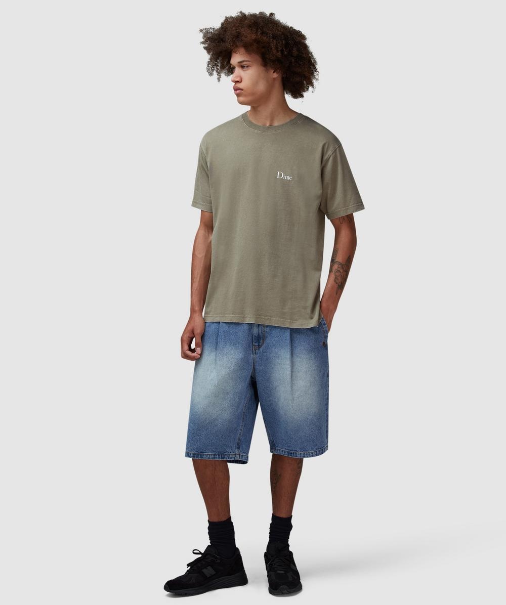 Pleated denim short - 7