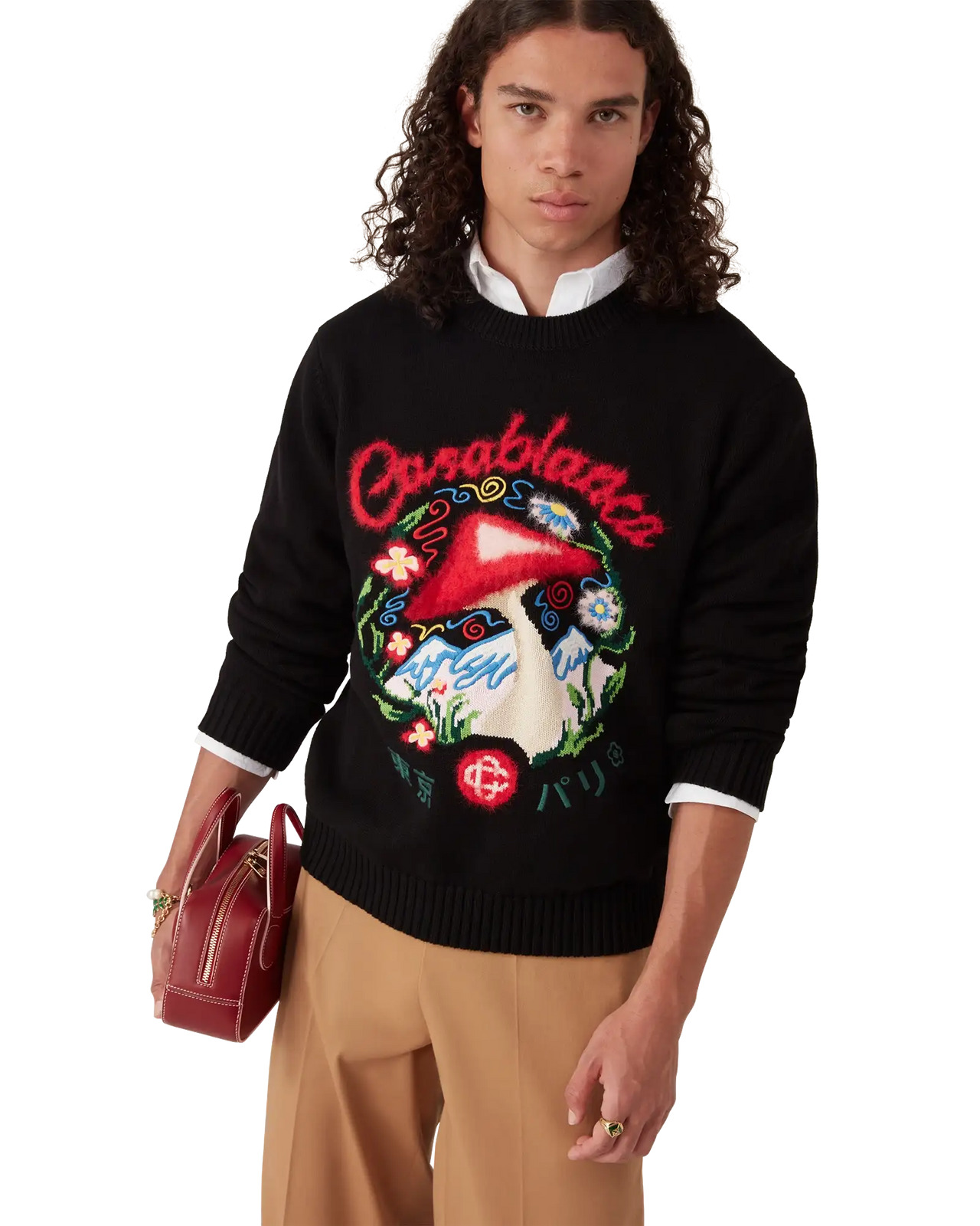 Cotton Embroidered Mushroom Jumper - 4