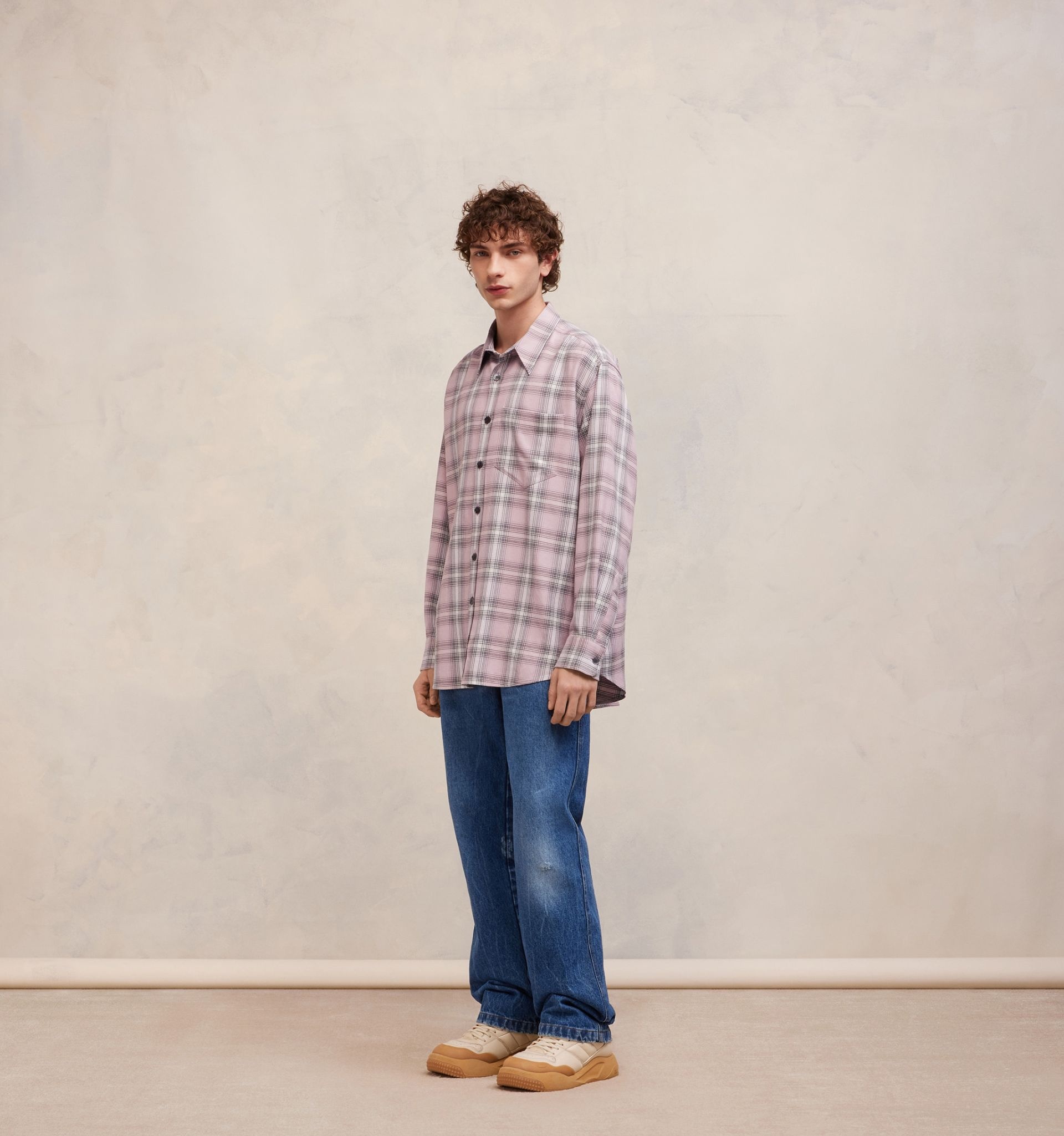 Oversize Overshirt With Patch Pocket - 4