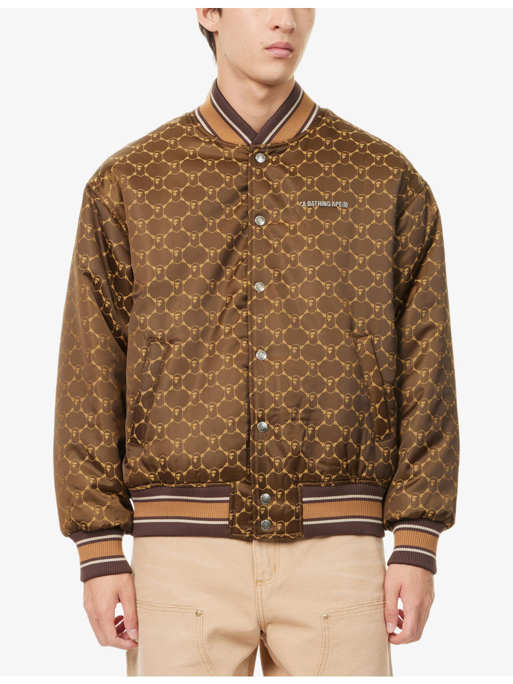 Logo-Print Nylon Bomber Jacket - 3