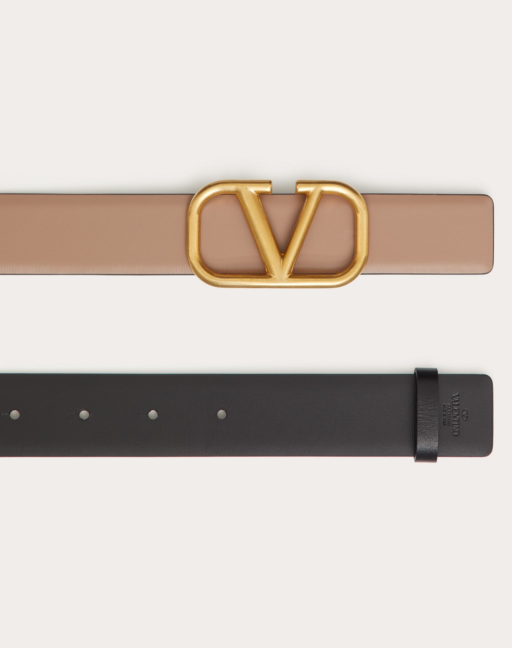 REVERSIBLE VLOGO SIGNATURE BELT IN Shiny CALFSKIN 30 MM - 3