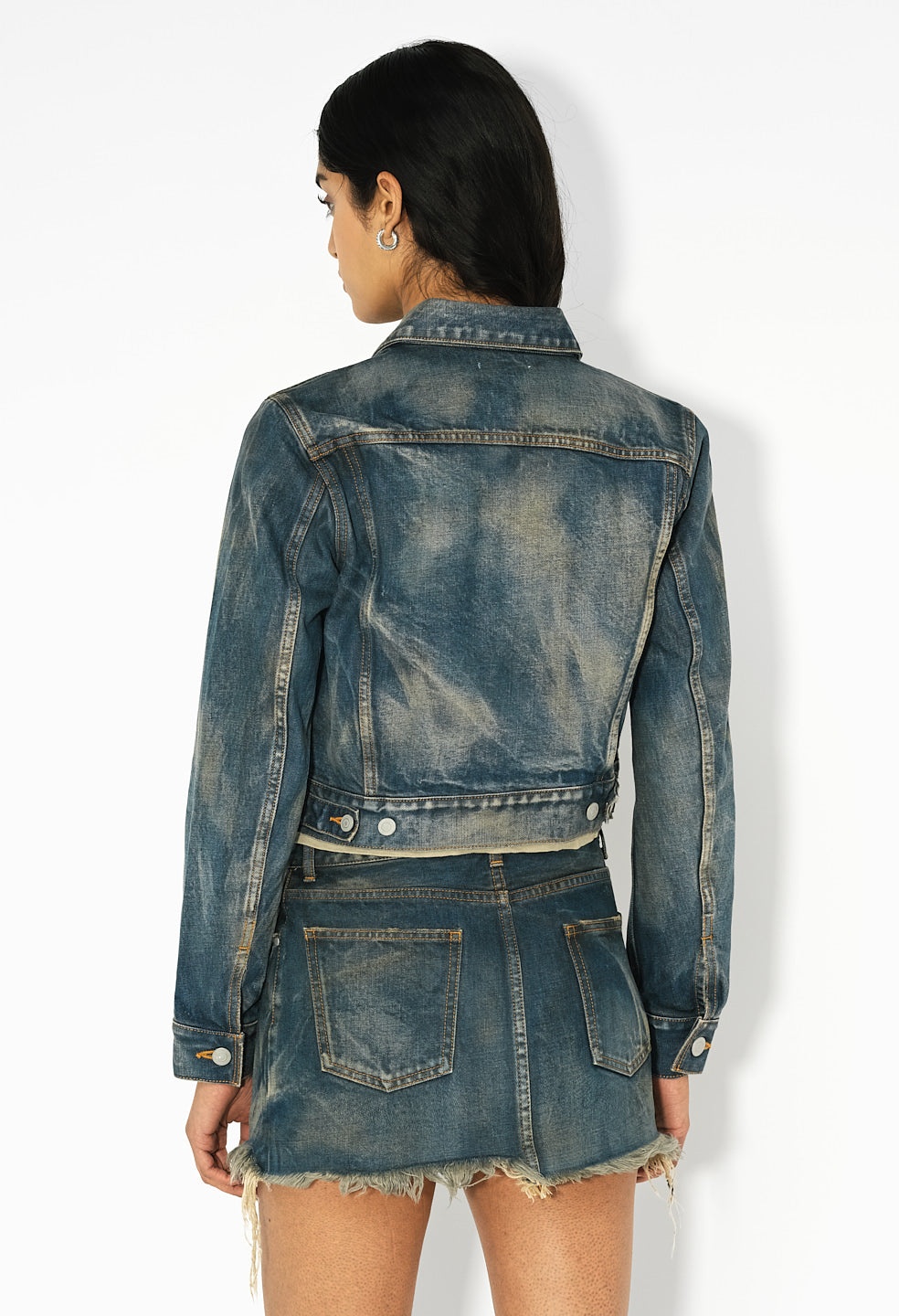 BRONCO DENIM SKIRT - 5