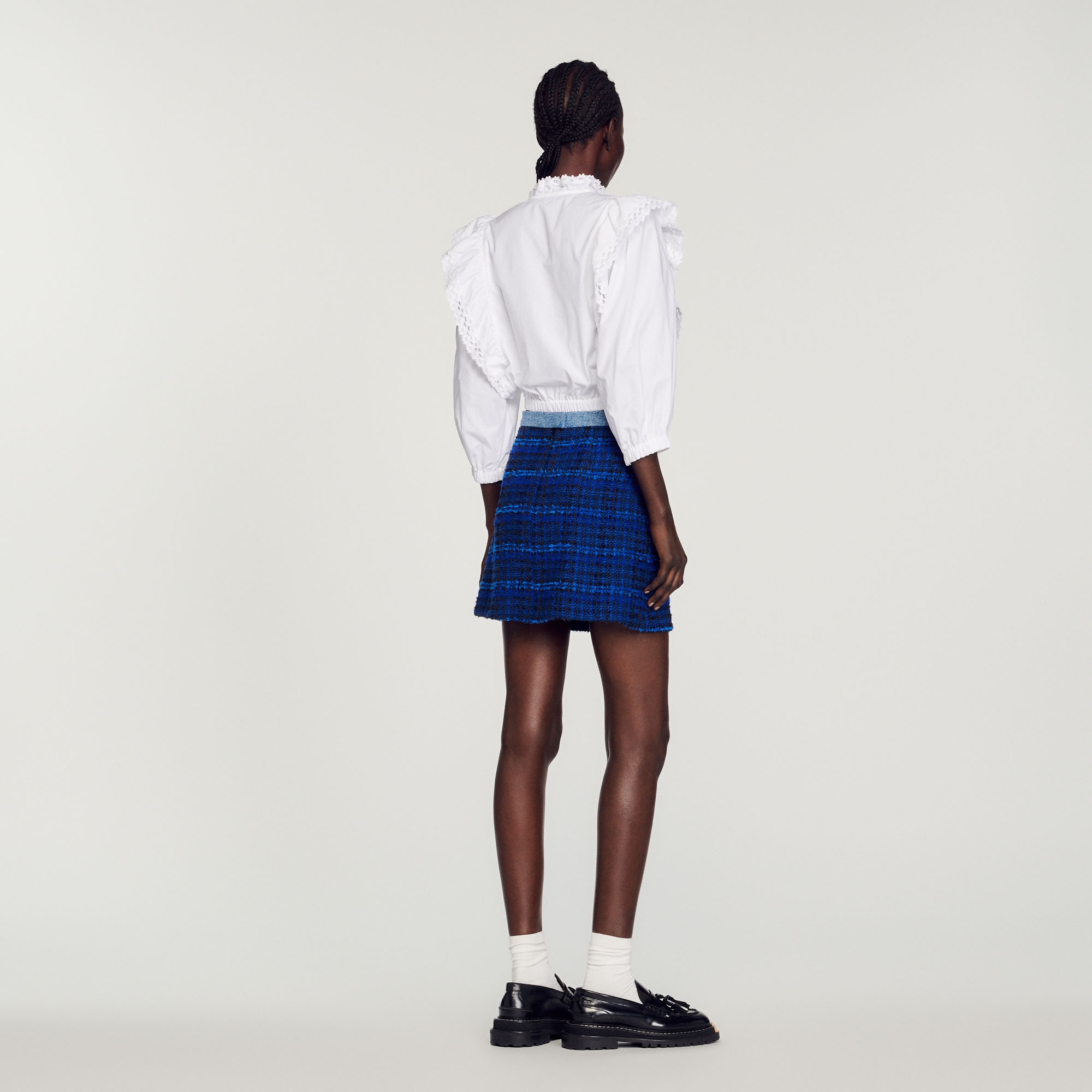 Short tweed skirt - 6