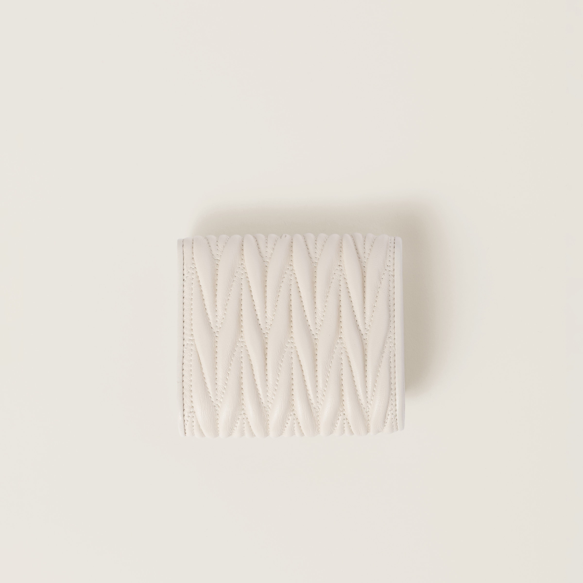 Small matelassé nappa leather wallet - 3