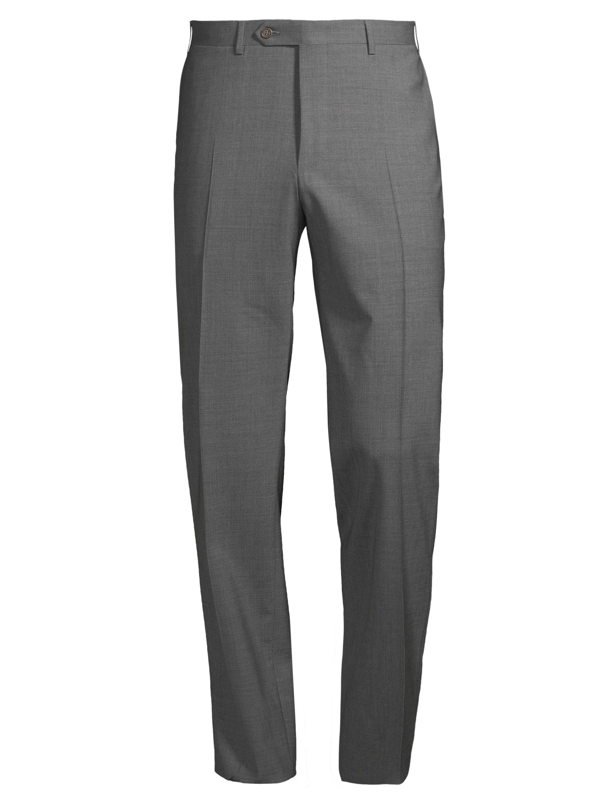 Men's Stretch Wool Trousers - Grey - 1