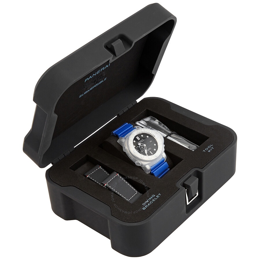 Panerai Submersible Paltrinieri Automatic Black Dial Men's Watch PAM01162 - 4