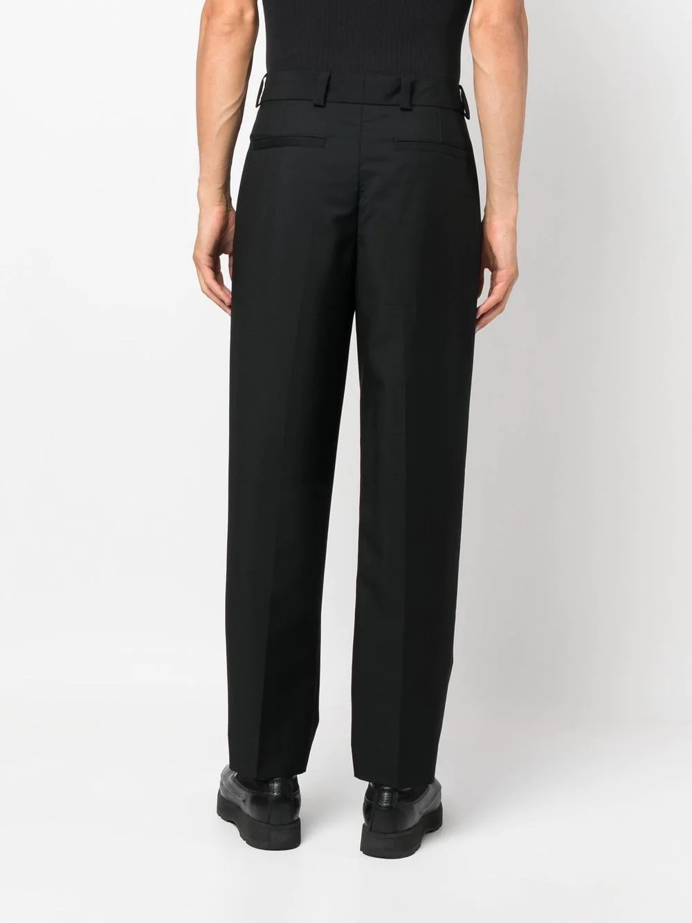 slim-cut chino trousers - 4