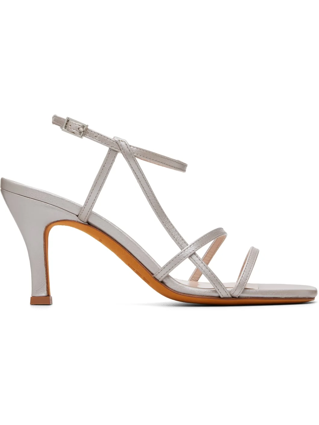 Silver Irene Heeled Sandals - 1