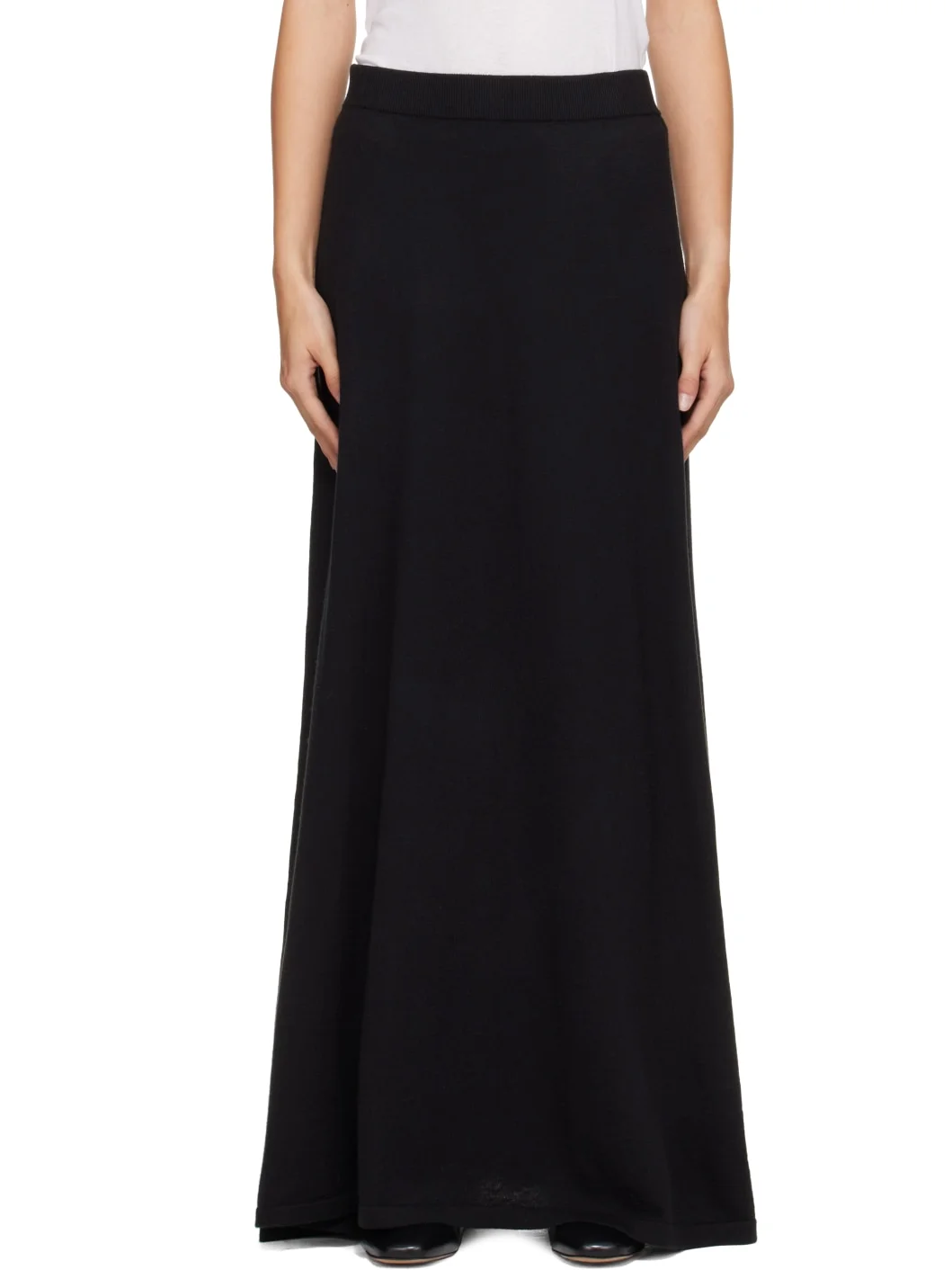 Black Adrienne Maxi Skirt - 1