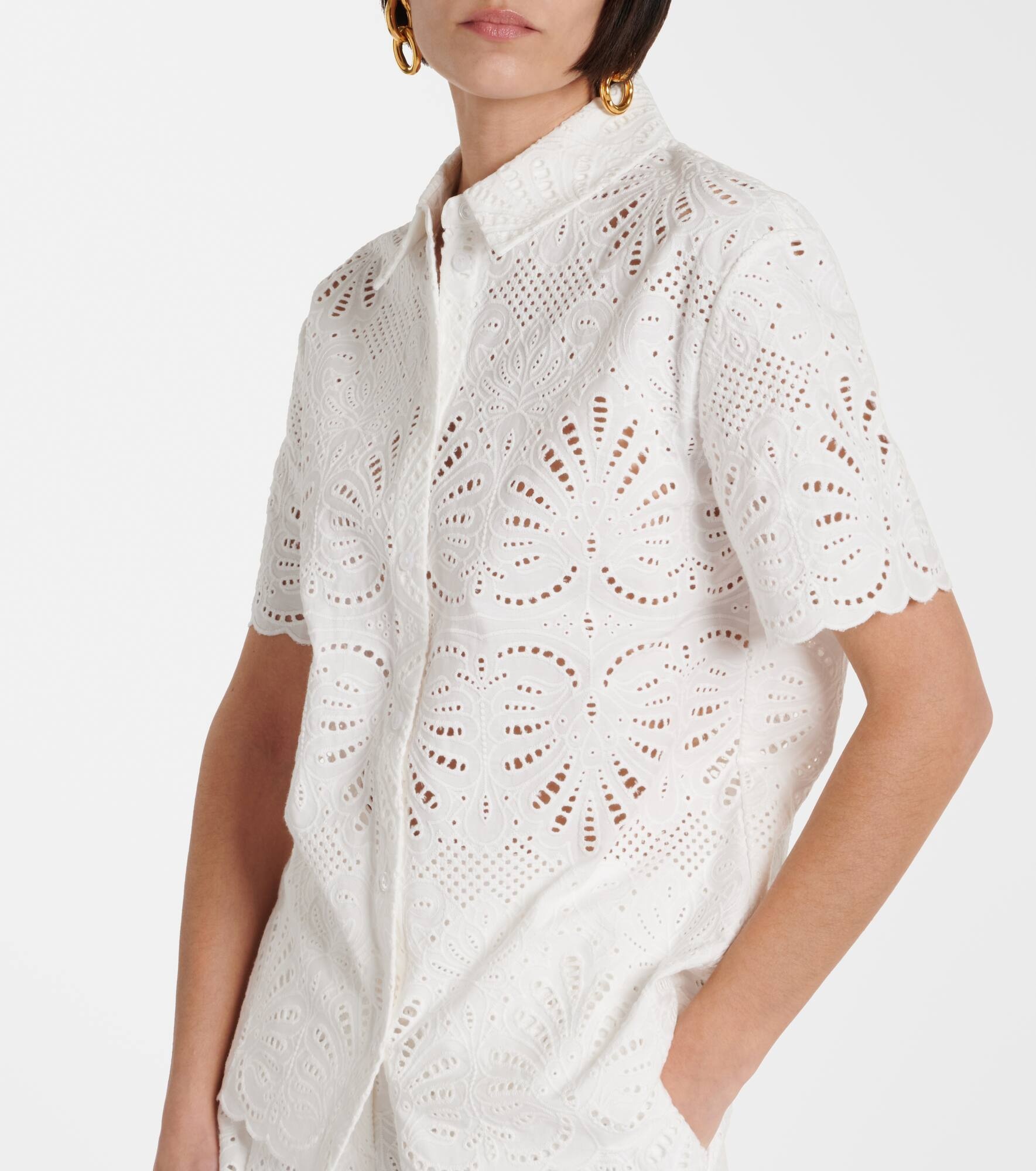 Embroidered cotton shirt - 5