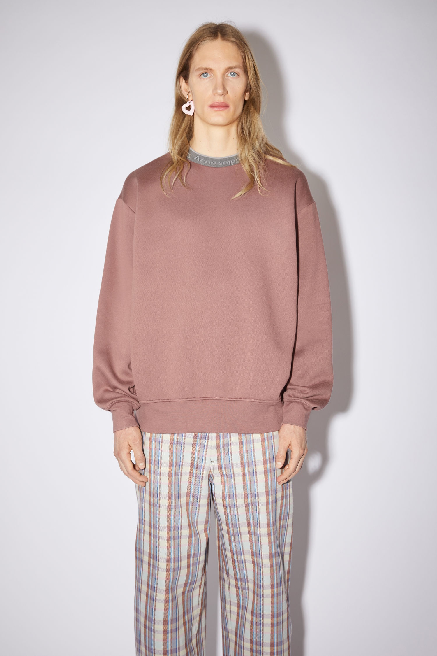 Logo rib sweatshirt - Mauve purple - 2