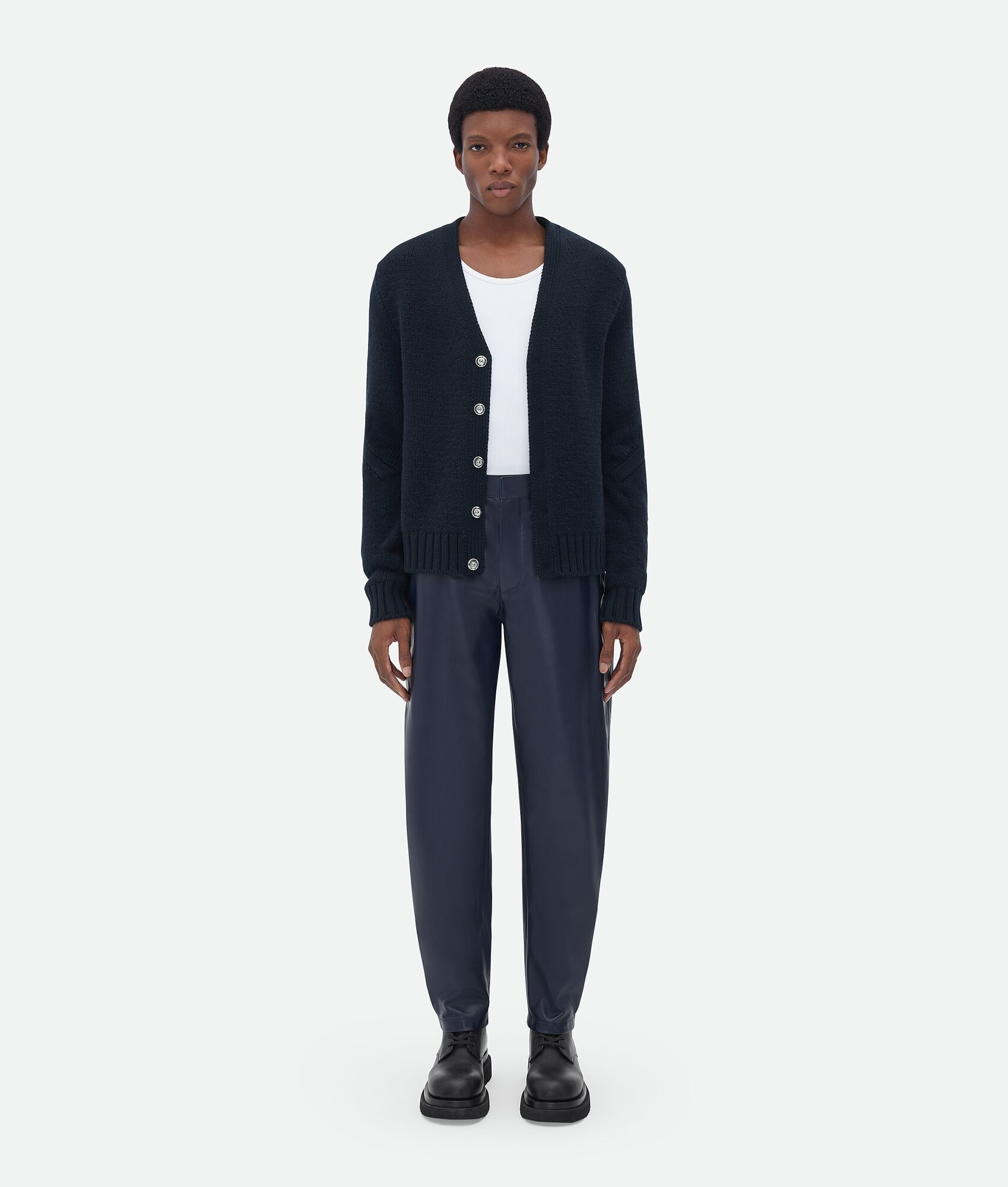 wool cashmere cardigan - 1