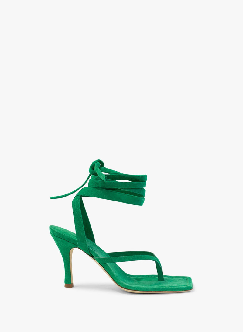 Frida Flip Flop Suede Heel 1