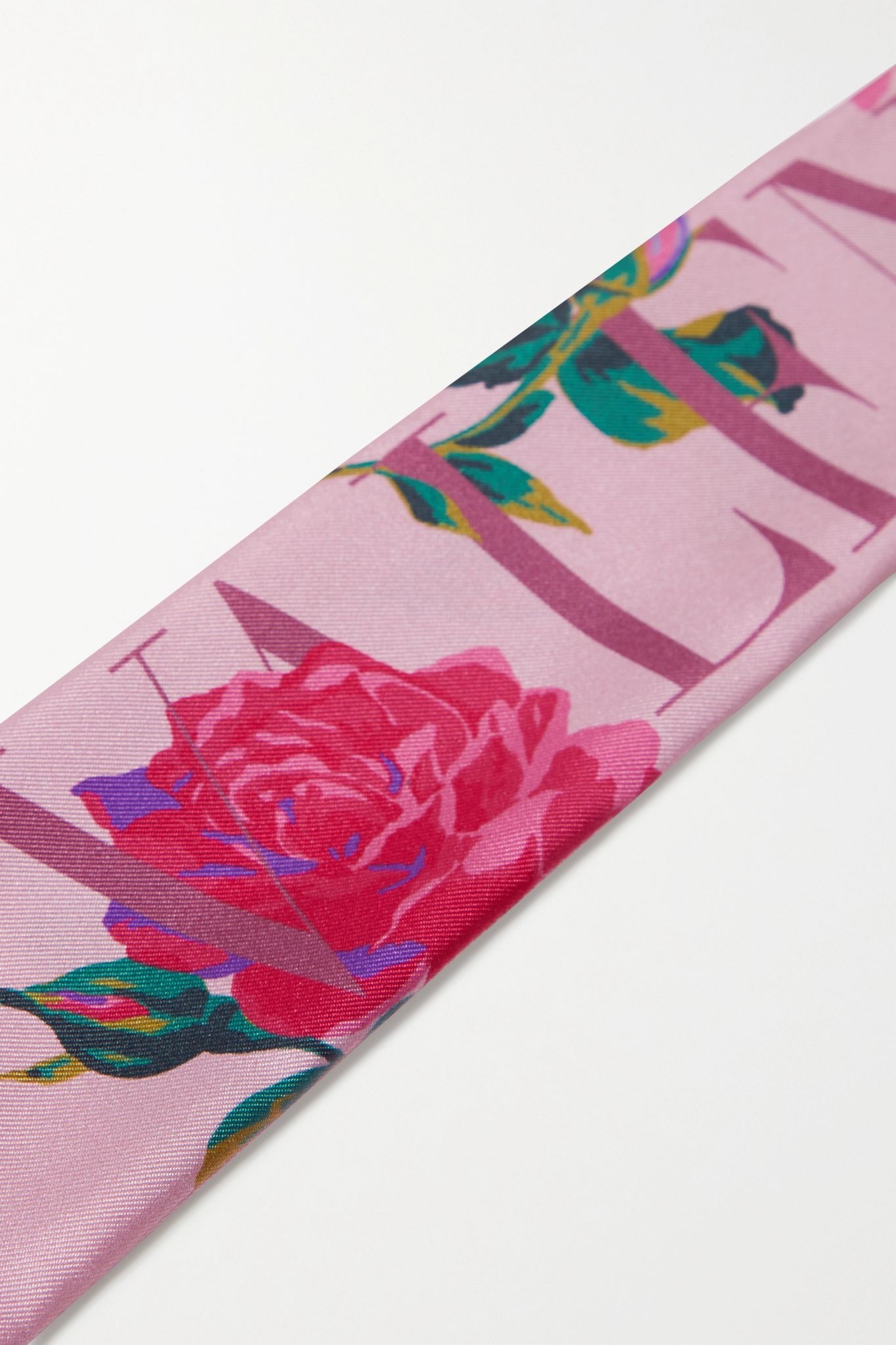 Valentino Garavani printed silk-twill scarf - 3