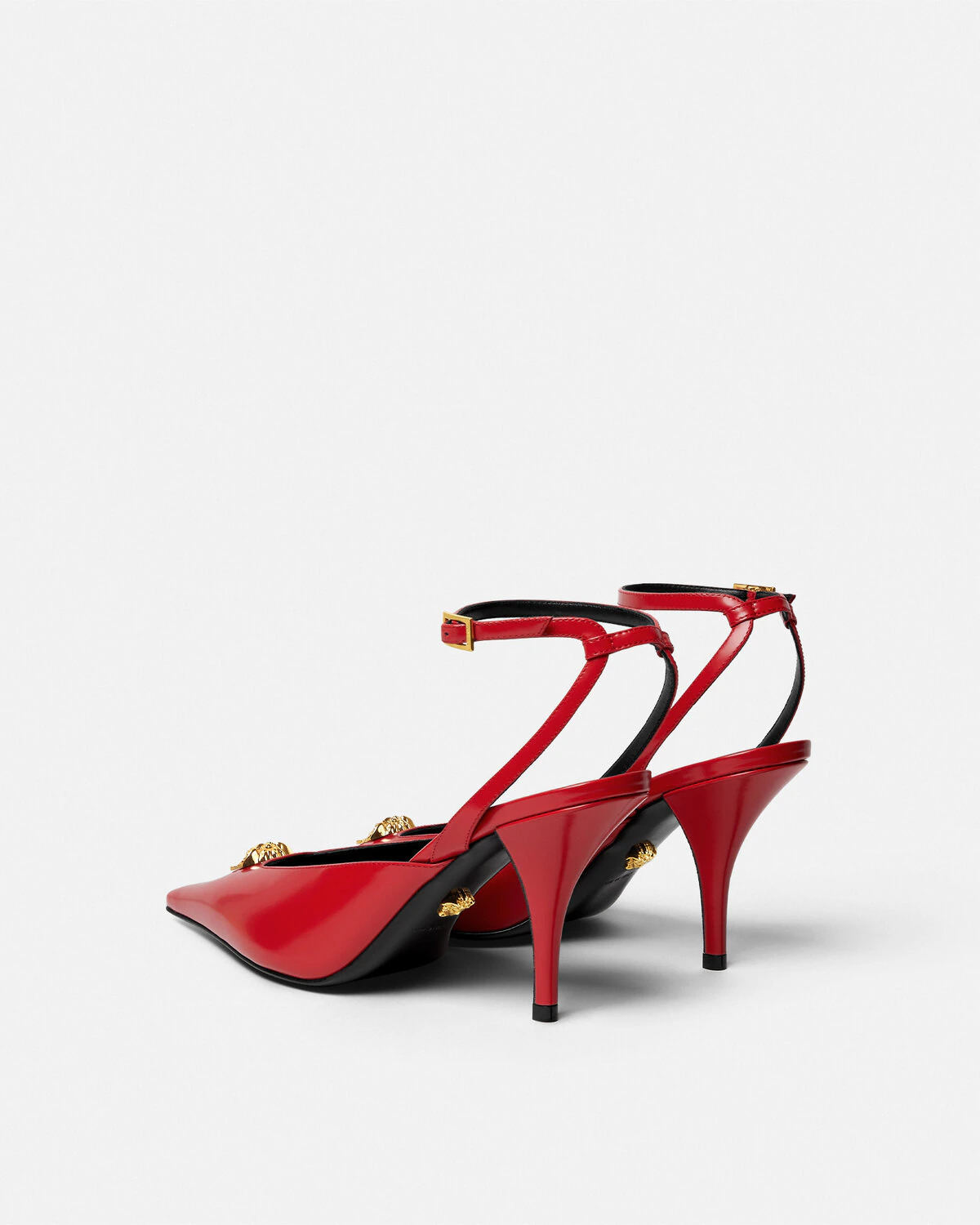 La Medusa Leather Slingback Pumps 85 mm - 4