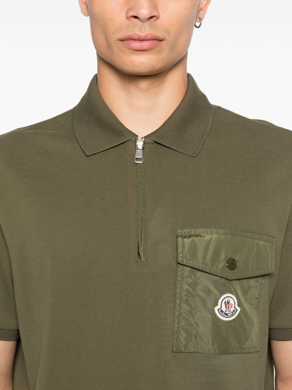 piqué-weave cotton polo shirt - 4