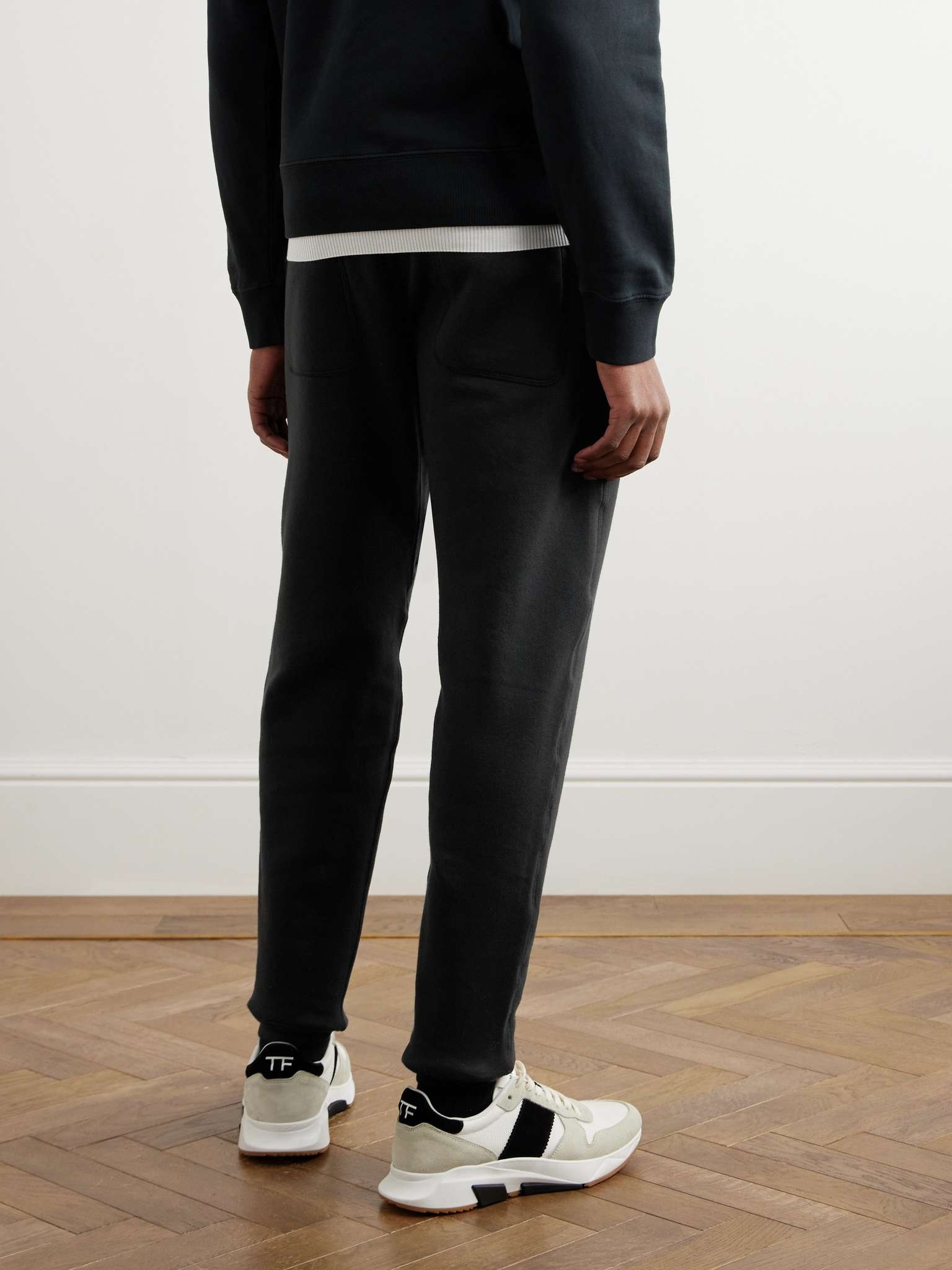 Tapered Garment-Dyed Cotton-Jersey Sweatpants - 4