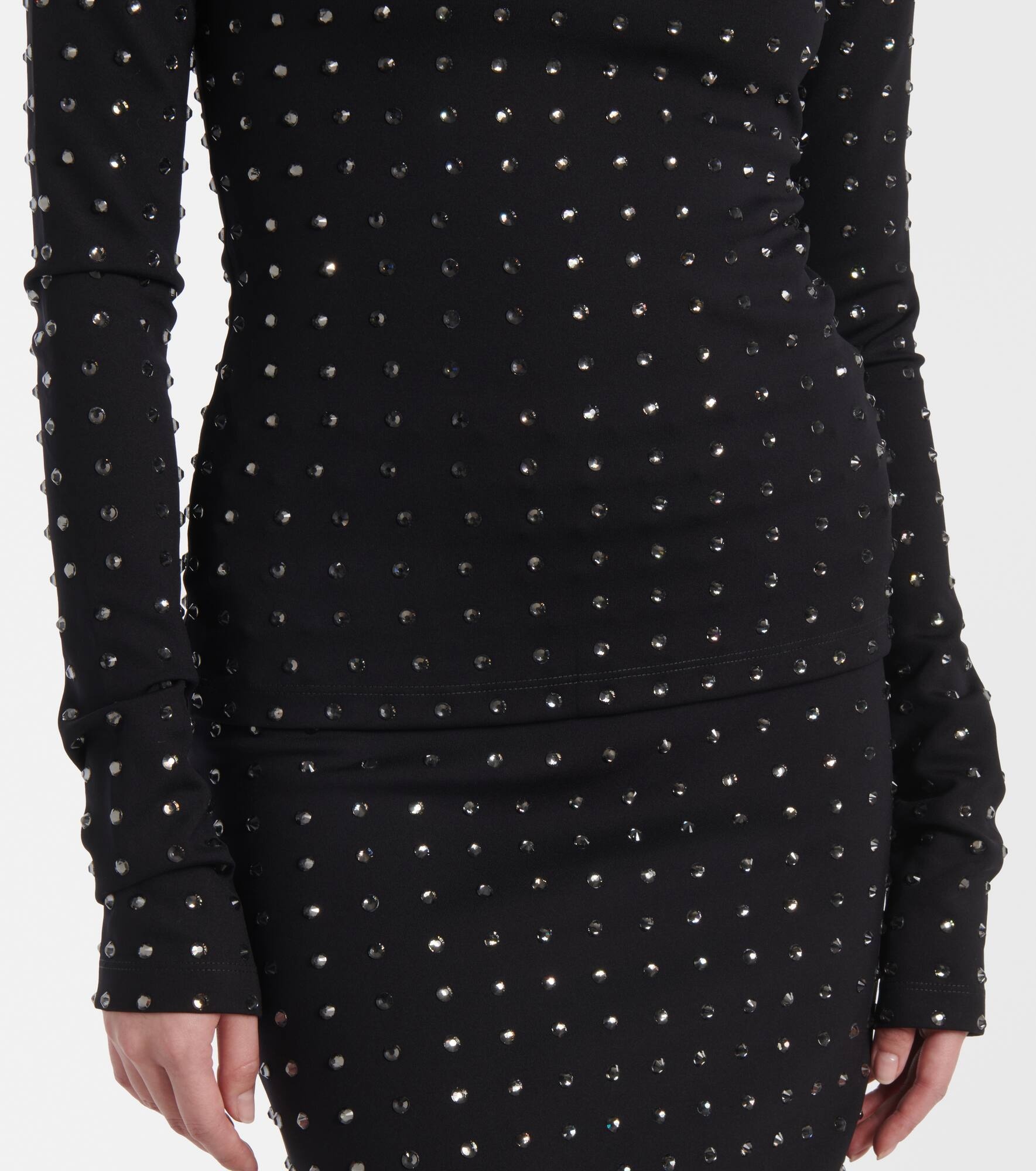 Negus crystal-embellished top - 5