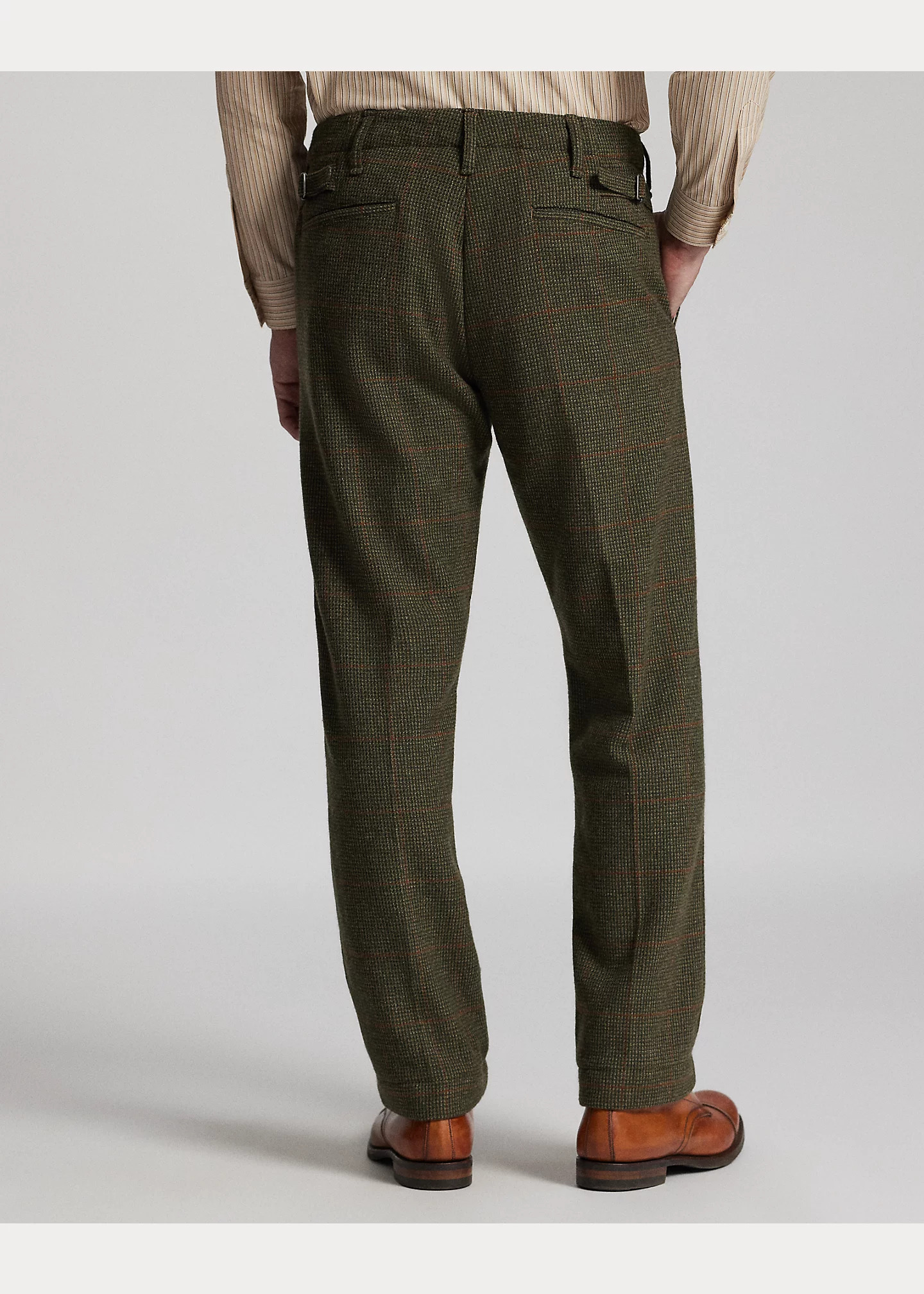 Windowpane Wool Tweed Officer’s Pant - 4
