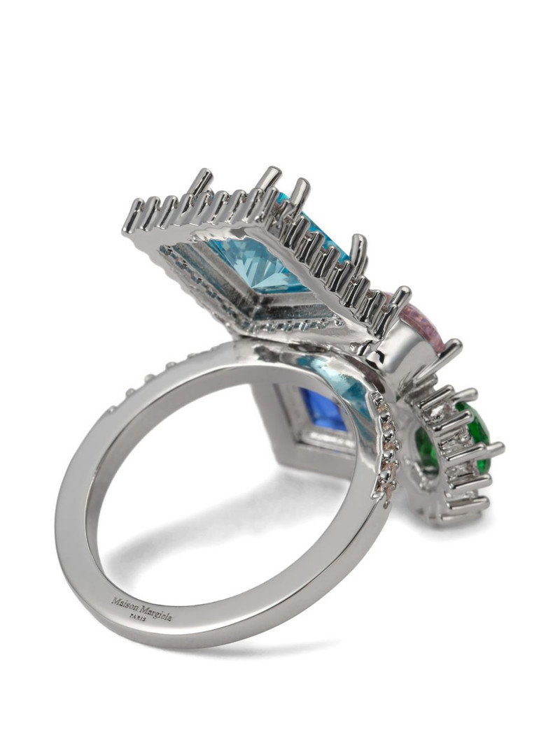 stone-embellished cluster ring 4