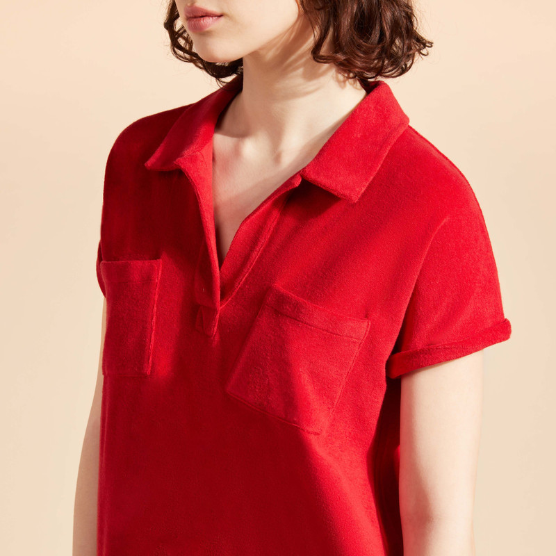 Women Polo Dress Solid 5