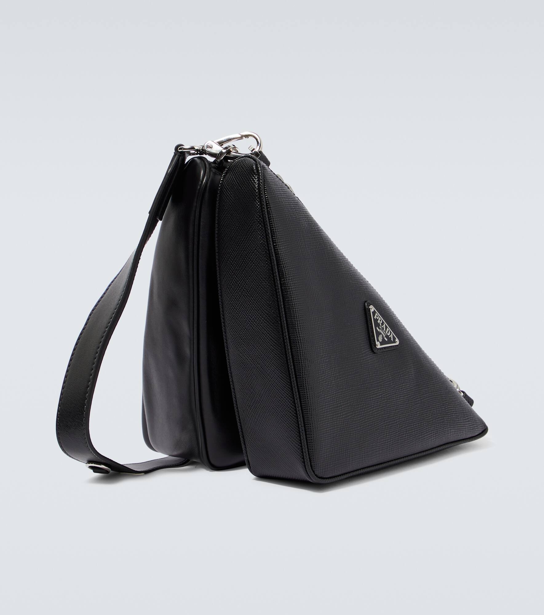 Triangle Saffiano leather shoulder bag - 5