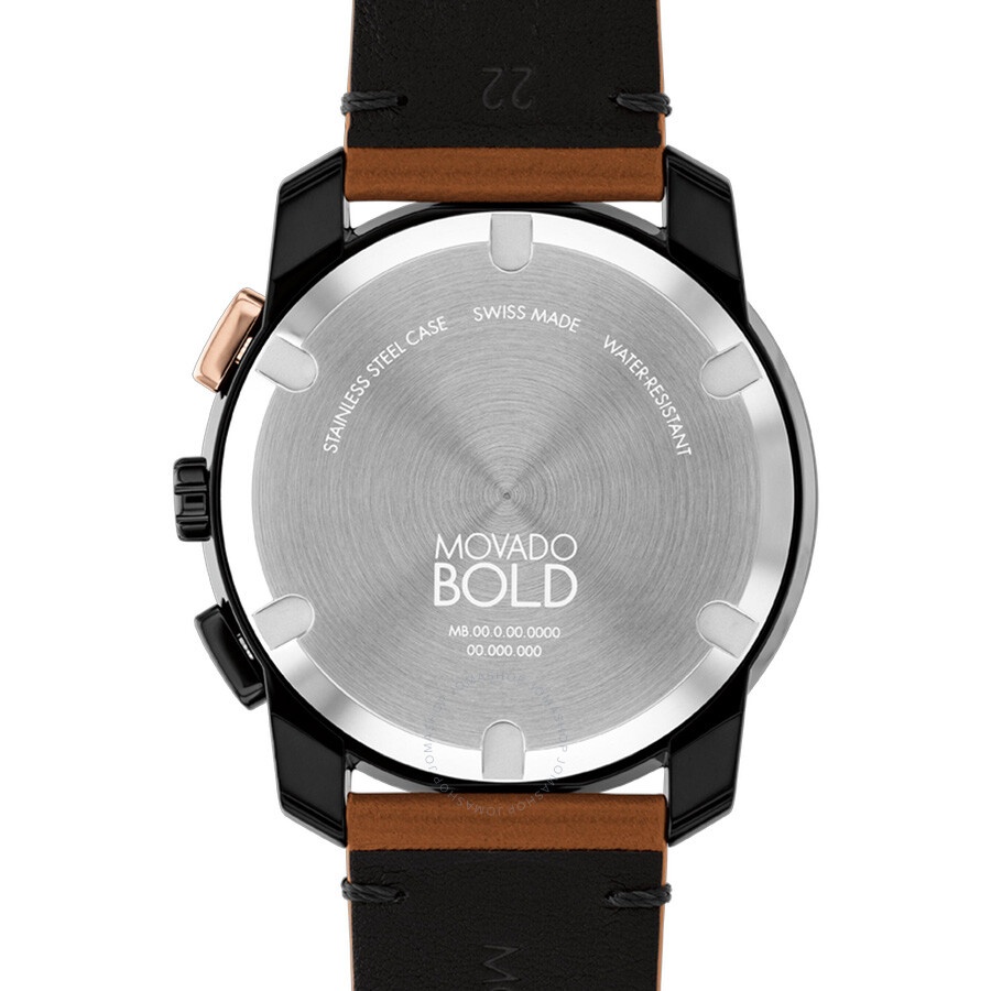 Movado - Movado Bold Tr90 Chronograph Quartz Black Dial Men's Watch 3601115 - 3